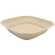 10 lb 160 oz Bowl Square Bagasse Closeout