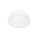 [PTLID-D92WH] Lid Dome Wide Hole 9 12 oz Clear PET