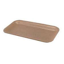 PLA Foam Tray 17S Nature Beige 8.5x4.5x.56"