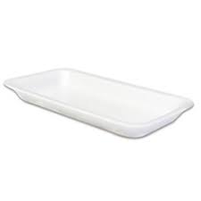 [10PWHITE] Foam Tray 10P White 10.75x5.88x1.19"