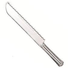 [106C] Bread Knife Serrated 10" Clear Closeout