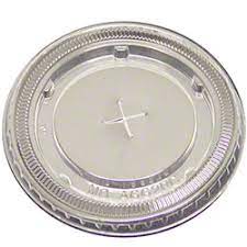 [PTLID-F107SS] Lid Flat Straw Slot 32 oz Clear PET 6V2636